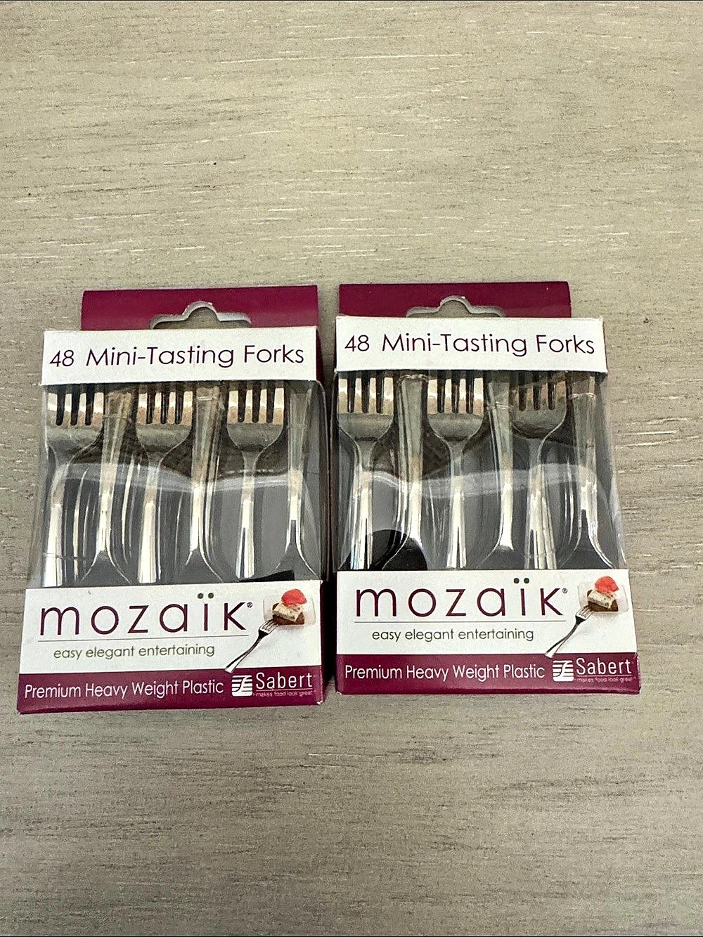 Mozaik Mini-Tasting Forks 96-Piece Flatware Set